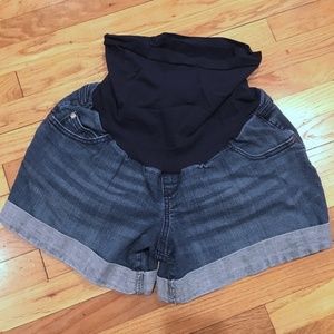Indigo Blue Maternity Shorts